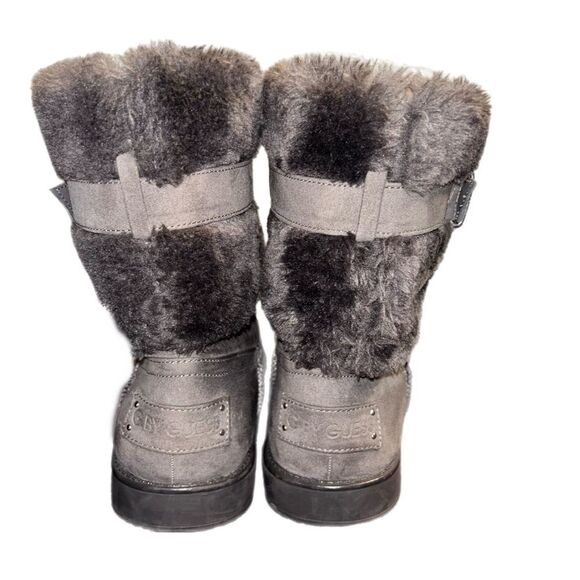 Boots G BY GUESS Women's ADDALYNÂ Boots Faux Fur Trim SZ. 8 1/2M - Picture 6 of 8
